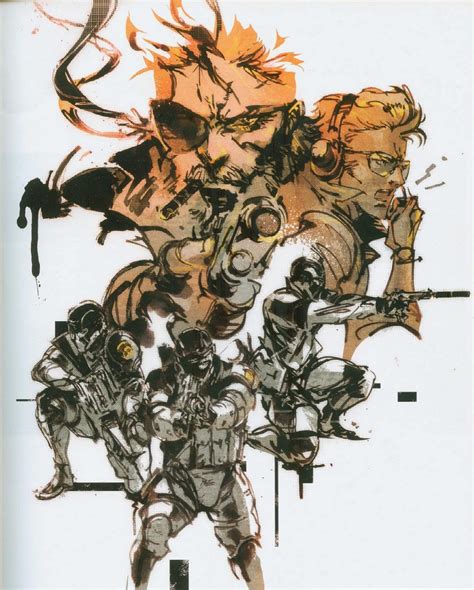 metal gear solid 4 box art|yoji shinkawa metal gear art.